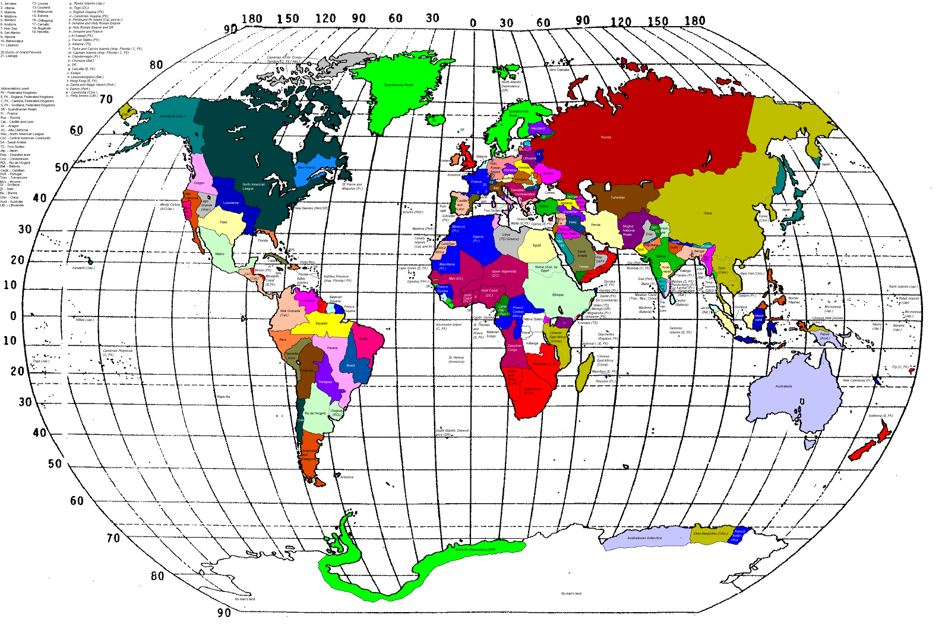 World Map 1930