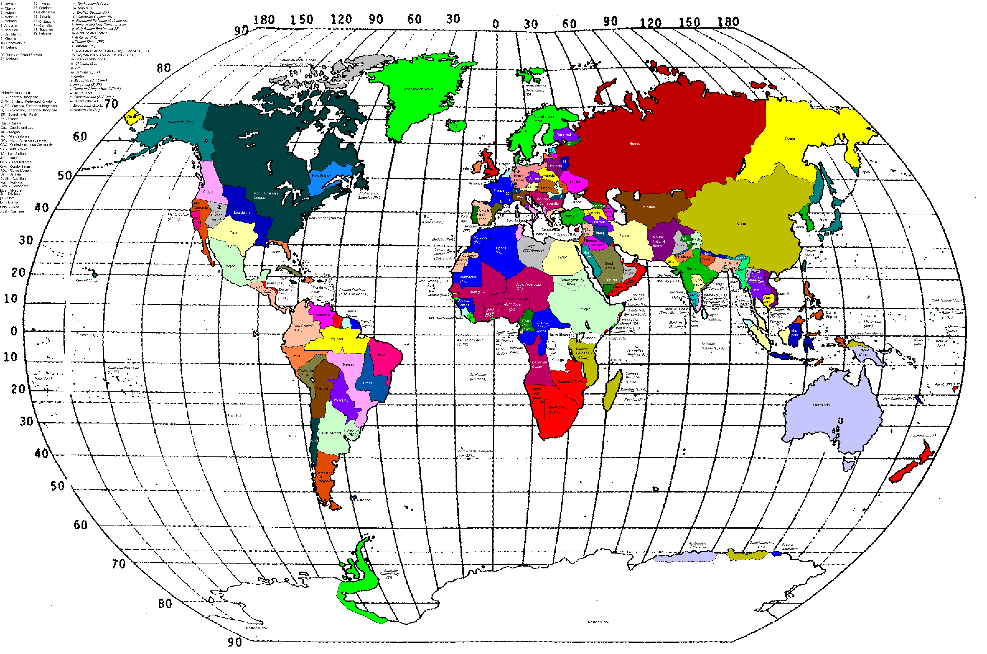 World Map 1920