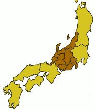 Map of Yamato highlighting Txubu