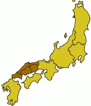 Map of Yamato highlighting Txugocu
