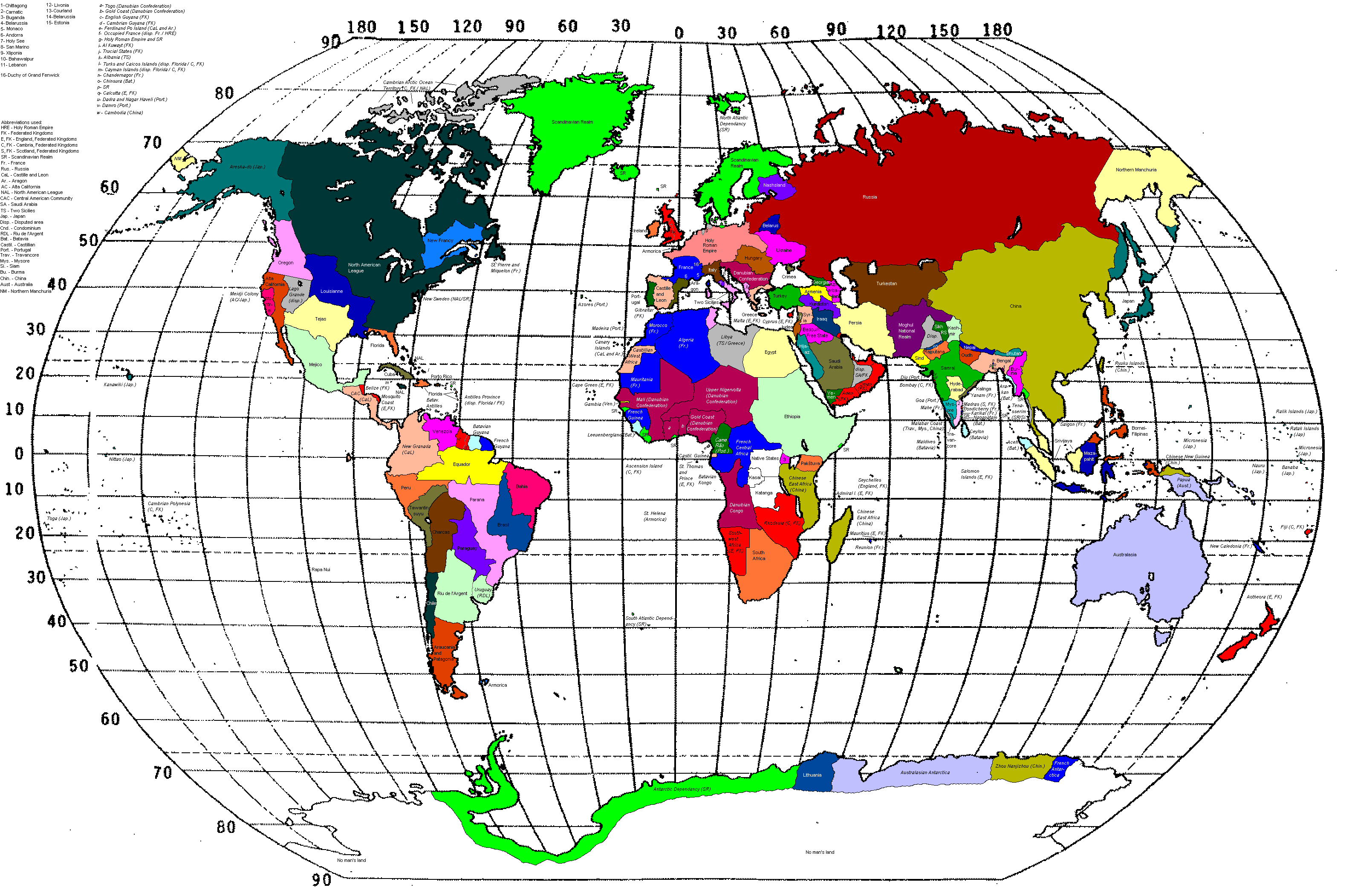 World Map 1940