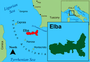 map of Elba's location