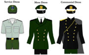 modern uniforms, circa 2002