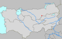 Location of  Taraz