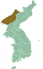 Map of Corea showing North Phieñan