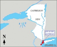 Location of New Amsterdam