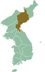 Map of Corea showing South Hamgieñ