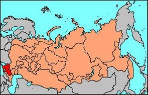 Location of the Don Republic in the Russian Federation