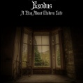 Album cover for the Exodus’ concept album A Play Aboot Modren Life (1974), rural exodus symbolised by an abandoned house.