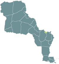 Location of Paris-sur-Mizouri, Louisianne
