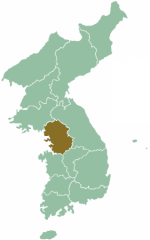 Map of Corea showing Kieñgi